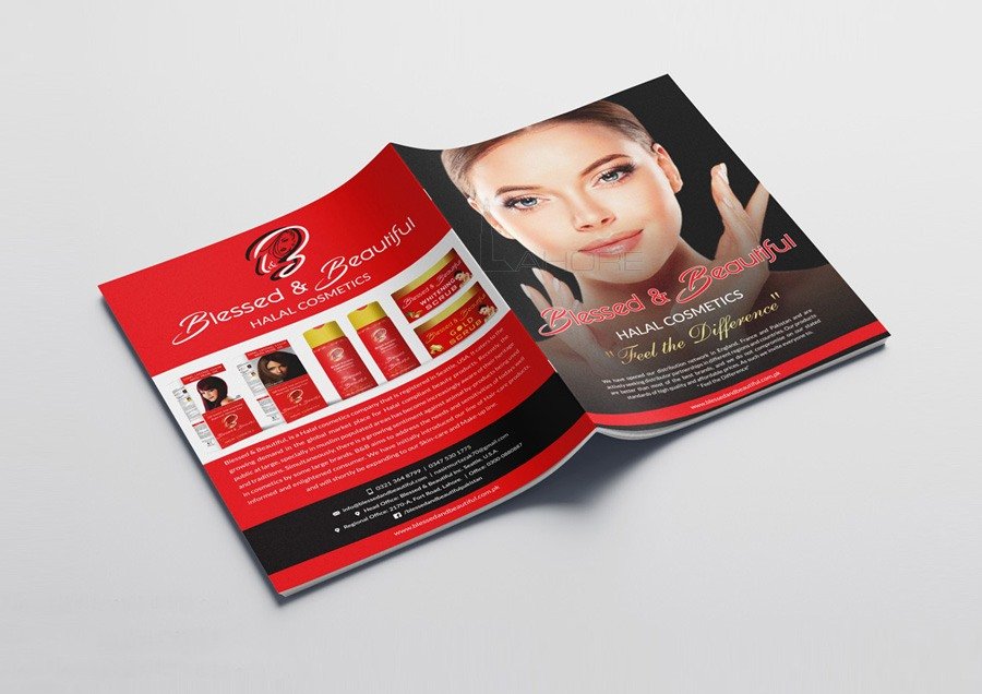 Cosmetics Catalog Cover Design