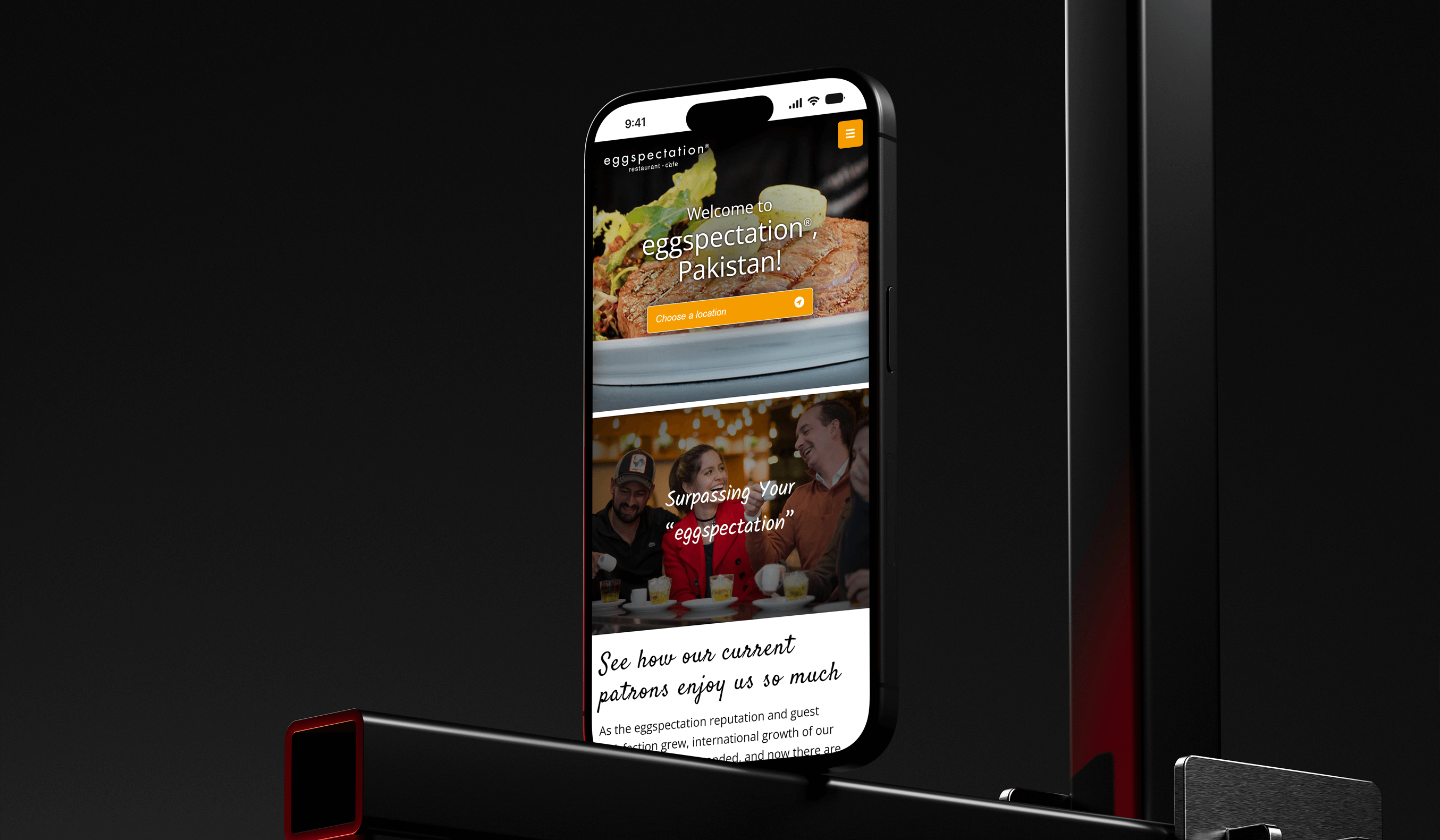 Eggspectation Restaurant Website Design and Development.