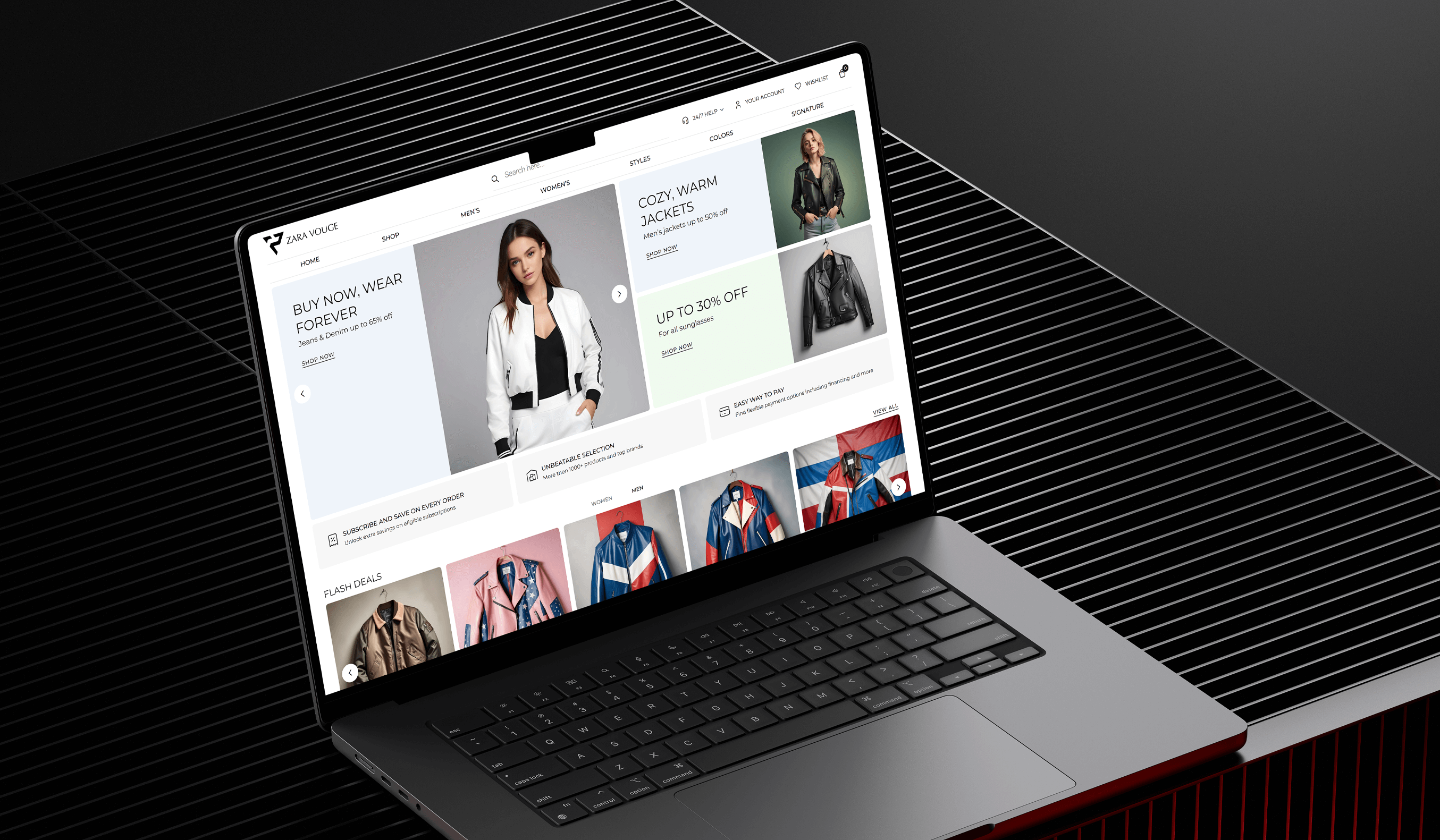 Zara Vogue E-commerce Website Design