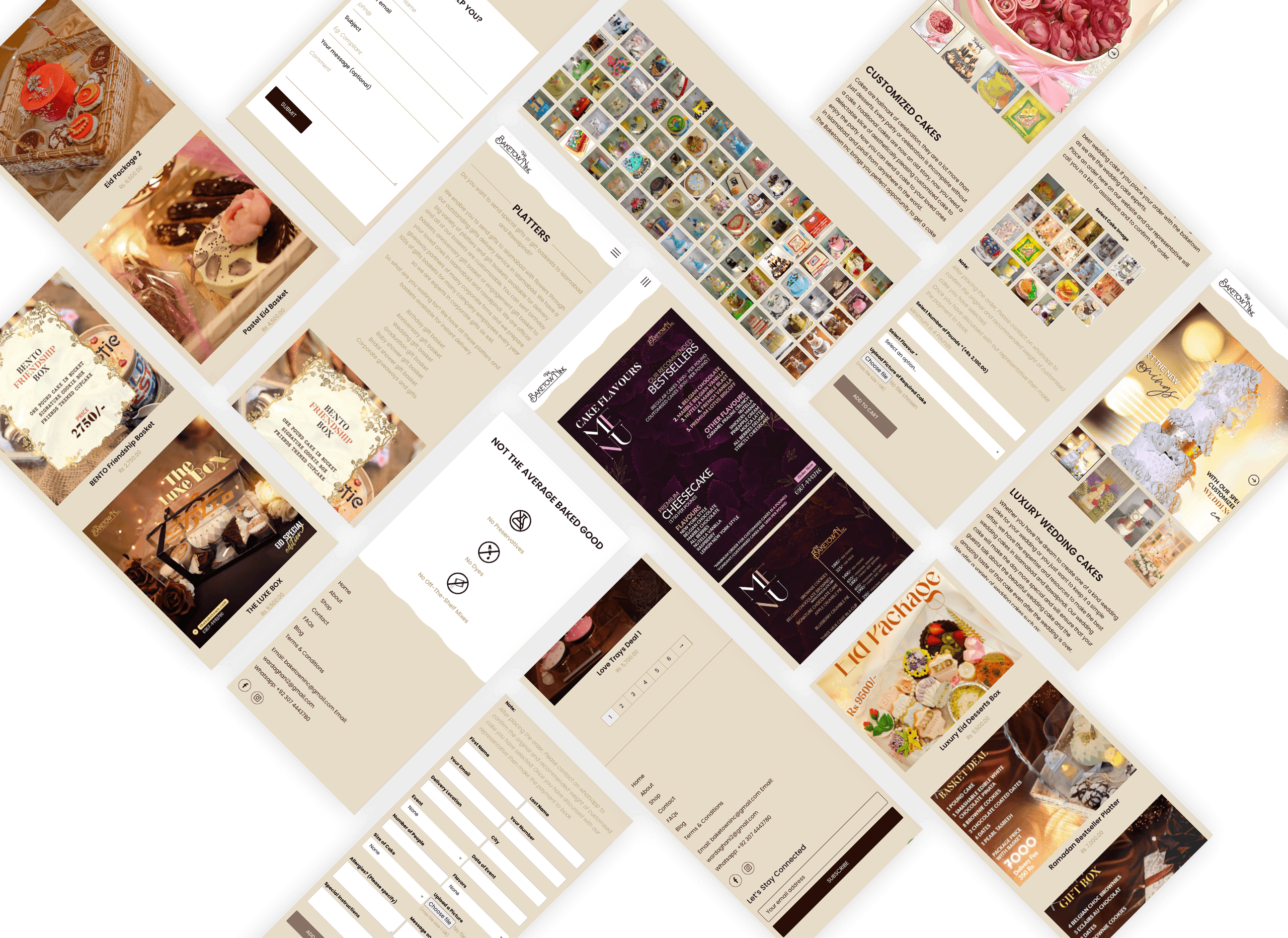 Bakery website design