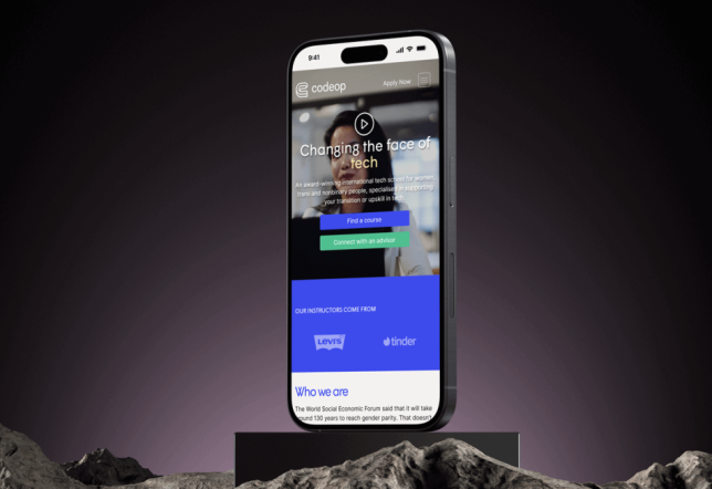 Coding School Website Design for CodeOp: A Success Story
