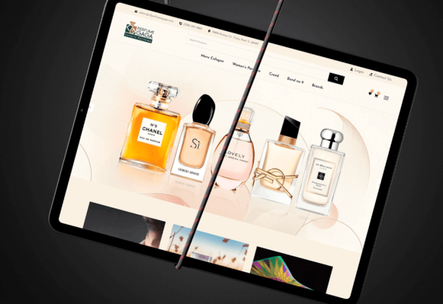 Custom eCommerce Website Design for Perfume Gaga